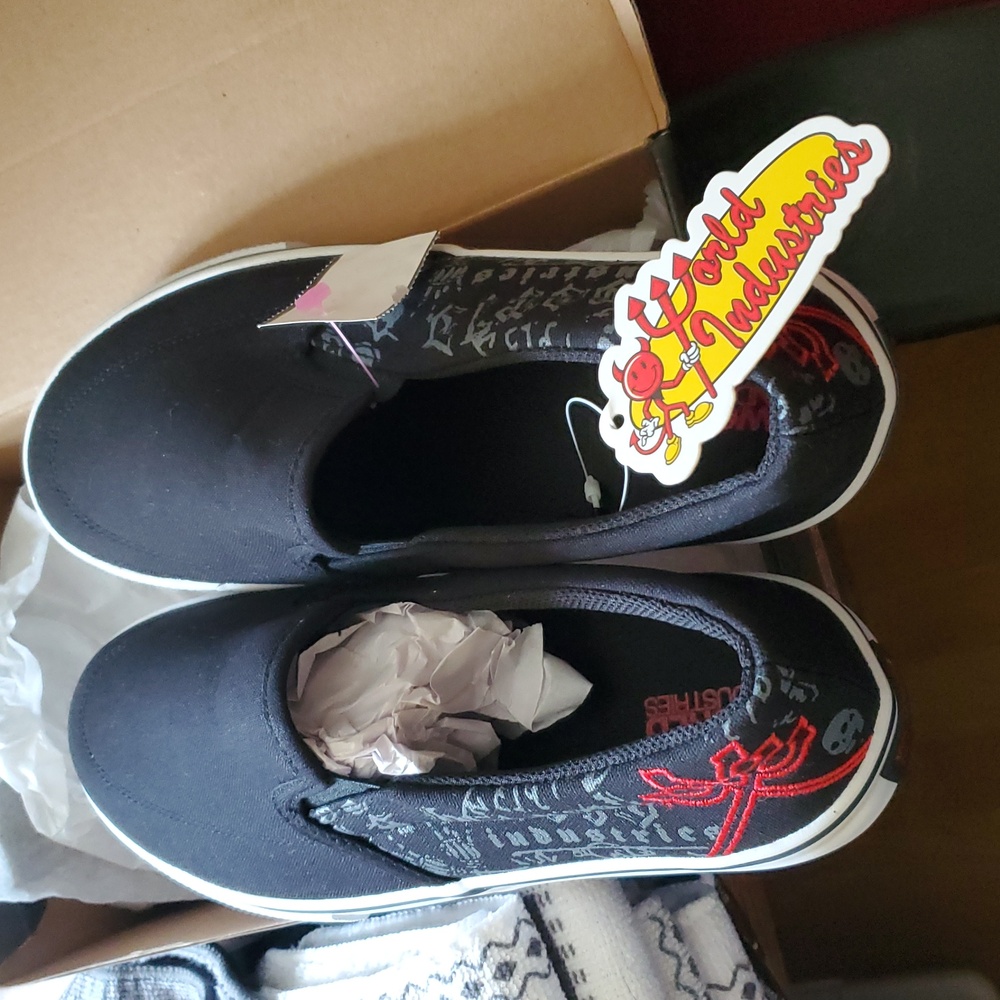 Kids Black Sneakers - Picture 2 of 4